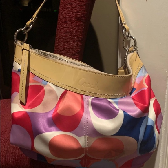 Coach Poppy multicolor handbag - Picture 3 of 3